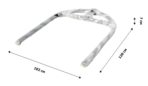 Кресло подвесное Шарм арт.D159-МТ003 (стойка+основание черн, корз.корич-белое, подуш.беж. 3уп. (В))