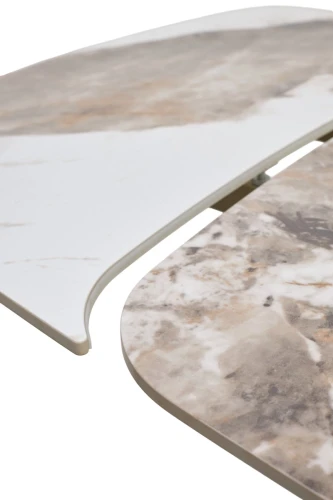 Стол MATIAS 180 GLOSS LUXURY PANDORA SOLID CERAMIC / шампань, ®DISAUR