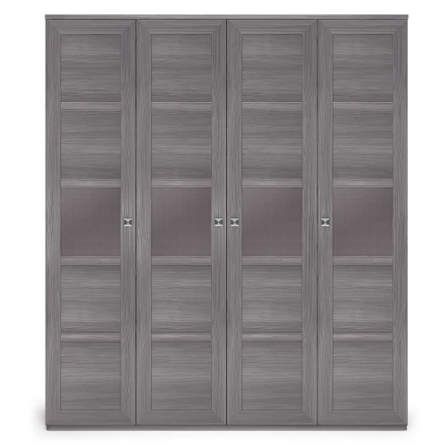 Шкаф распашной четырехдверный Парма Нео лиственница темная лиственница темная