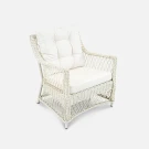 Кресло Impero Доминикана, RAL 1013, Mossle 100, тр5 из искусственного ротанга