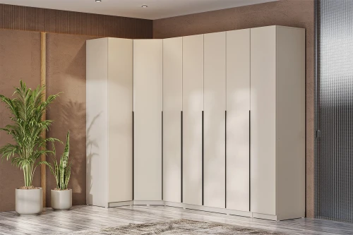 Шкаф с наполнением (22 полки + 2 штанги) ШК 5, Меланж