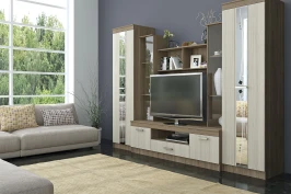 Гостиная Атлантида 2, Ясень шимо светлый, Ясень шимо темный