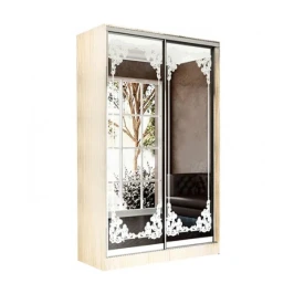 Шкаф-купе Тринити 4 1,35 м, Сандал светлый