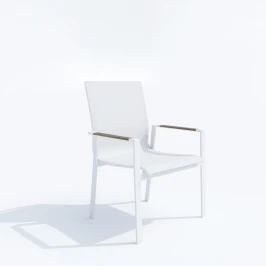 Стул SOLA белый - белый каркас