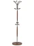Вешалка напольная Д 1 металлик/ средне-коричневый