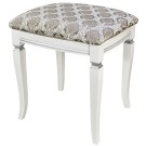 Банкетка Васко В 106Н белый/серебро, Маркус серебро