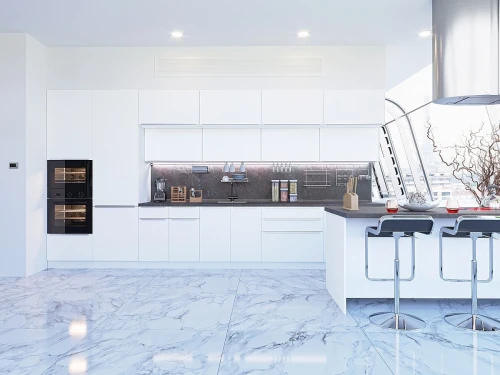 Угловая модульная кухня Фьюжн-02 Silky White