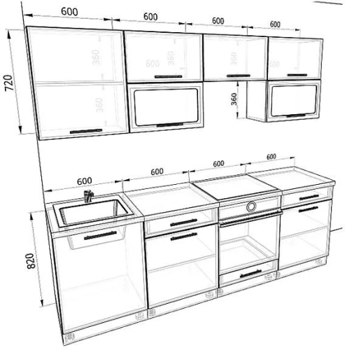 Кухня Базис Комплектация 30