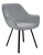 Стул DikLine 252 М поворотный, B22 GREY, ножки черные