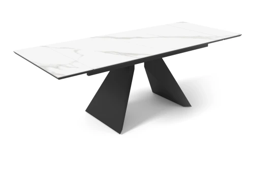 Стол DikLine SKB160 Керамика FNZ 9206037 (белая)/подстолье черное/опоры черные (2 уп.)