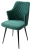 Стул HERMAN 360 град. ЗЕЛЕНЫЙ #19, велюр / черный каркас М-City