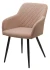 Стул BRANDY 505-4 Латте, велюр "беспальчиковый" / черный каркас, М-City