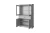 VALENCIA, Шкаф с витриной 2V2D1S. Цвет СЕРЫЙ