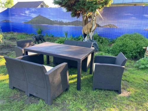 Комплект мебели под искусственный ротанг для отдыха Калифорния «California Family Set» арт.77787/77763/536 КД