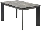 Стол CREMONA 140 KL-176, итальянская керамика/ черный каркас, ®DISAUR Стол CREMONA 140 KL-176, итальянская керамика/ черный каркас, ®DISAUR