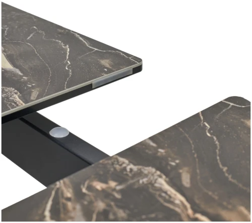 Стол CREMONA 140 KL-176, итальянская керамика/ черный каркас, ®DISAUR