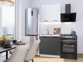 Кухонный гарнитур Глетчер-05 Айленд Силк/Маренго Силк