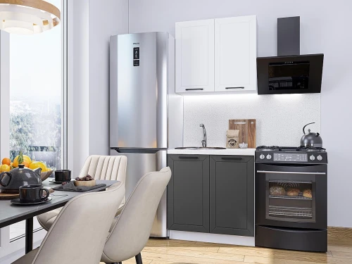 Модульный кухонный гарнитур Глетчер-05 Айленд Силк/Маренго Силк