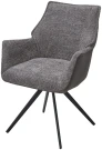 Стул BREVIS 180 град. поворот. XD841-16 Серый, букле/ GINO-457 Серый, ткань/ Черный, ®DISAUR Стул BREVIS 180 град. поворот. XD841-16 Серый, букле/ GINO-457 Серый, ткань/ Черный, ®DISAUR