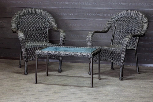 Садовый комплект из искусственного ротанга Мэдисон НЬЮ (Medison NEW) Balcony set с прямоугольным столиком без подушек