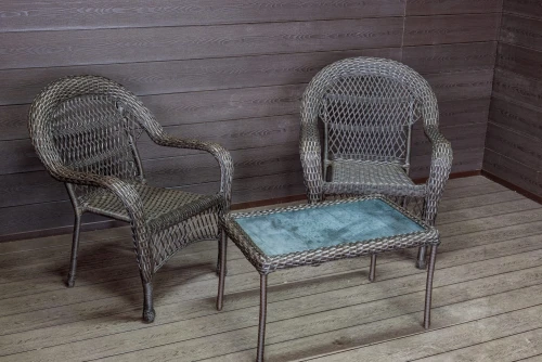 Садовый комплект из искусственного ротанга Мэдисон НЬЮ (Medison NEW) Balcony set с прямоугольным столиком без подушек