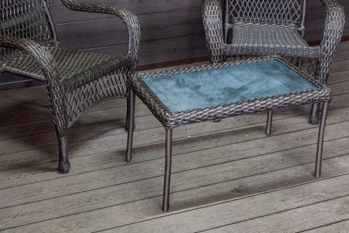 Садовый комплект из искусственного ротанга Мэдисон НЬЮ (Medison NEW) Balcony set с прямоугольным столиком без подушек