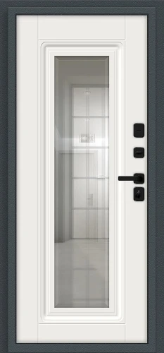 Входная дверь Шелл СД/SBlack Старк антрацит/White Sand