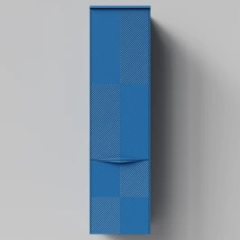 Пенал Липс 40, пример RAL 5019 Капри синий, матовая, подвесной, правый