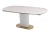 Стол обеденный раскладной Атриум-2 MC3035-140W, 140(30+30)х100х77 см, белая керамика