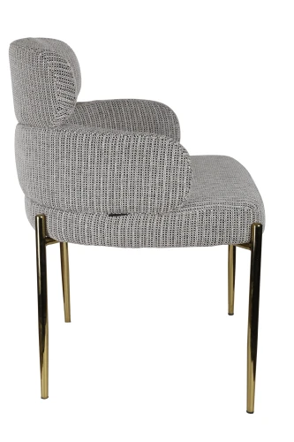 Стул обеденный Романи BS1450-WB, черно-белый/золото