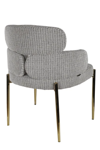 Стул обеденный Романи BS1450-WB, черно-белый/золото