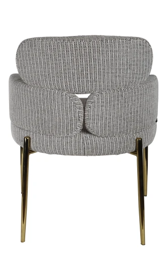 Стул обеденный Романи BS1450-WB, черно-белый/золото