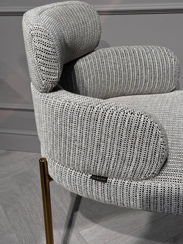 Стул обеденный Романи BS1450-WB, черно-белый/золото