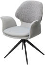 Стул LENNE 360 град. поворот., серый MILAN-450, ткань/ MOHAIR-151, ткань/ Черный, ®DISAUR