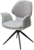 Стул LENNE 360 град. поворот., серый MILAN-450, ткань/ MOHAIR-151, ткань/ Черный, ®DISAUR