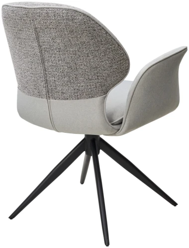 Стул LENNE 360 град. поворот., серый MILAN-450, ткань/ MOHAIR-151, ткань/ Черный, ®DISAUR