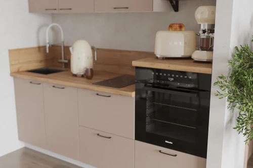 Готовая кухня КГ 2100 Эмаль, Крем  Арника РМ