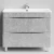 Тумба Адель 100 напольный, Мрамор Белый софт тач 4044-2 Vodok с раковиной в комплекте