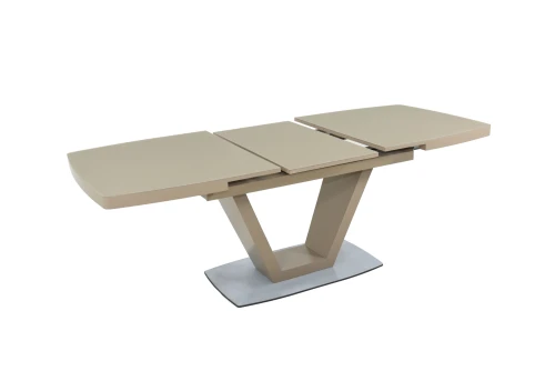 Стол Фоджа, Стекло, 160см, Капучино