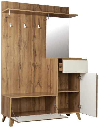 Шкаф для прихожей Авалон 53.11 Дуб вотан/Белый