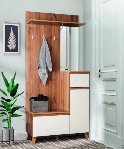 Шкаф для прихожей Авалон 53.11 Дуб вотан/Белый