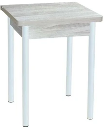 Эко 60х60 стол обеденный раскладной / Ясень светлый/белый