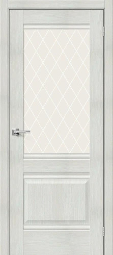 Межкомнатная дверь экошпон Прима-3 Bianco Veralinga White Сrystal