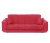 Диван прямой, книжка "Стамбул" флок  красный, 120 ППУ+НПБ