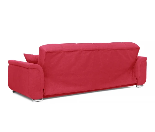 Диван прямой, книжка "Стамбул" флок  красный, 120 ППУ+НПБ