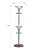 Вешалка напольная Д 2 металлик/ средне-коричневый