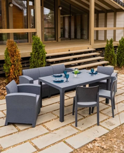 Обеденный комплект LANA LUX DINING M графитовый