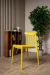 Пластиковый стул KAI желтый