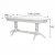 Стол обеденный Тарун 5 раздвижной белый/серебро 190/250*84