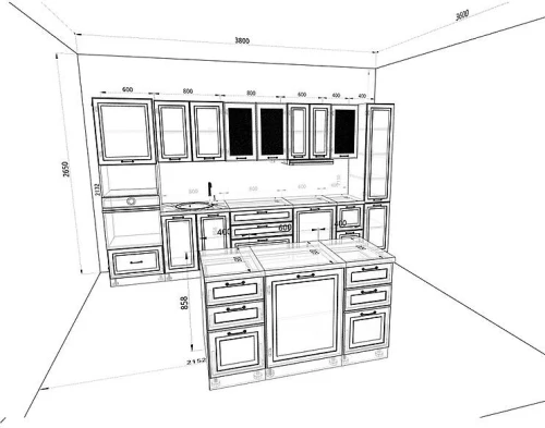 Кухня Ницца Роял Комплектация 4